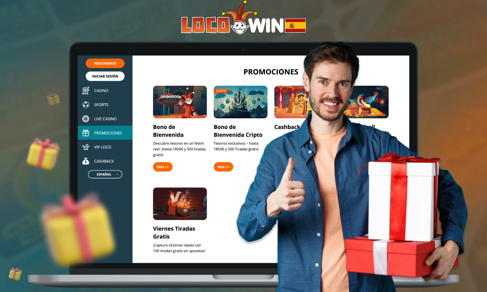 El casino online Locowin ofrece a sus usuarios españoles numerosos y generosos bonos y promociones