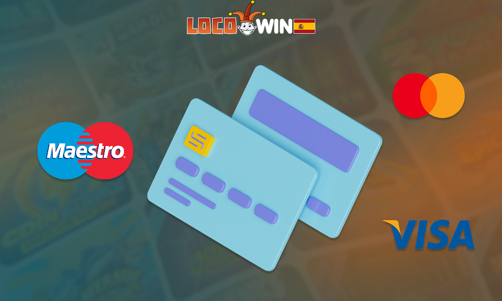 La forma más fácil de depositar y retirar dinero de Locowin es utilizar tarjetas de crédito